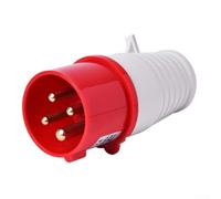 For CEE Socket 32A 4-Pin IP44 Waterproof Industrial for CEE Coupling 32A 380V Flame Retardant Housing Waterproof for CEE Socket 32A IP44 for Construction Sites for CEE Installation Plug 32A 4-Pin Plug