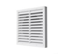 For Central AC Air Vent Grille Louver Made of ABS Plastic with Double Layer Design and Mesh to Enhance Airflow and Block Rodents and Birds (100mm)