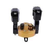 For CFMOTO 450MT 800MTX Steering Damper Motorcycle Steering Stabilizer Bar Riser Clamp ForCF-MOTO IBEX 450 MT 800 MTX 800MT Explore(Gold)