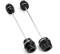 For CFMOTO 450MT MT450 2024 2025 2026 Motorcycle Front Rear Wheel Axle Fork Slider Crash Falling Protection Anti-fall mat(Front Rear-Black)