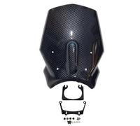 For CFMOTO 700CLX For HERITAGE 2023 Motorcycle Windscreen Screen Wind Deflectors Double Bubble Windshield Motorcycle Windscreen(Carbon Fiber)