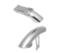 For CG125 For CG 125 For 125cc 1Set Motorcycle Chrome Metal Front And Rear Fender Mudguard Cover Protector Tire Hugger Mud Guard Fairing(Chrome Front n Rear)
