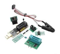 For CH341A For USB Programmer with For SOIC8/SOP8 Clip and 1 8V Adapter for EEPROM and For BIOS Programming Supporting 24/25 Series Flash Memory Chips and In Circuit Testing