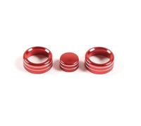 For Chevrolet Corvette C6 2005-2013. Car Air Conditioner Volume Knob Ring Trim Cover Car Accessories(RED)