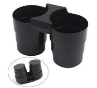 For Chevrolet Corvette C7 2014-2019 Black ABS Center Console Cup Holder, Direct Installation