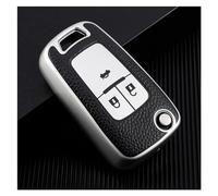 For Chevrolet Cruze Aveo Trax Malibu Opel Astra Corsa Meriva Zafira Antara J Car 3/4 Button Flip Key Cover Case Shell Bag(3 button silver)