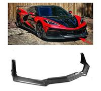 For Chevrolet For Corvette C8 2 Door Z51 Stingray STG 3 2020 2021 2022 2023-2024 Car Front Bumper Lip Glossy Black Carbon Look Spoiler Splitter Diffuser Front Bumper Lip Spoiler(Glossy Black)