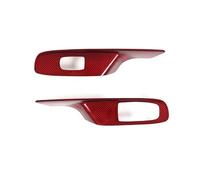 for Chevrolet for Corvette C8 Z06 2020+ Car Glass Lift Decorative Frame Sticker Real Carbon Fiber Interior Trim(A Manual Convertible)