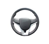 For Chevrolet For Cruze 2009-2014 For Aveo 2011-2014 Car Steering Wheel Artificial Leather DIY Cover(Beige thread)