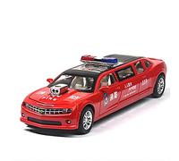For Chevrolet Hornet Camaro 1 32 Alloy Police Car Model Sound And Light Pull Back Children Toy Vehicle(Red)