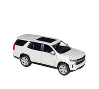 For Chevrolet Tahoe SUV 1:24 Die-Cast Metal Simulation Car Model Gifts(White)