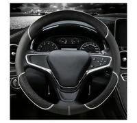 For Chevy For Equinox For Tracker Car Steering Wheel Cover | Leather protects the steering wheel from wear and tear.(White round)