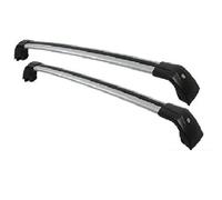 For Chevy For Trailblazer 2021+ Aluminum Alloy Side Bars Cross Rails Roof Rack Luggage Carrier Roof Bars Roof Rack Luggage Cross Bar(Black Silver)