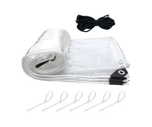 for Chicken Coop - Transparent Poultry Enclosure 120x200x0.5cm with Drawstrings | Winter Insulation Wrap for Chicken Coop, Outdoor Garden, Backyard, Porch, Small Large