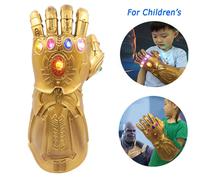(For Children With LED) Avengers Infinity War Infinity Gauntlet Kids LED Light Thanos Glove Cosplay Prop
