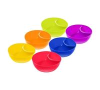 For Chips and Sauces - Interlocking Swivel Base, Stackable Condiment Pot, Cinema Evening Dining Room Cutlery Set, Melamine Tableware Saucer | Family Holder