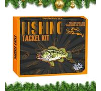 for Christmas Baits | Realistic Freshwater Equipment - 24 Day Countdown for Christmas Baits, for Dad Husband Men Boys Lake River