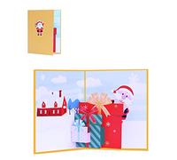 For Christmas Card Movable Santa Invitation Greeting Memorial Cards For Valentine’s Day Mother's Day Gifting G Christmas Cards