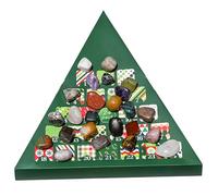 for Christmas, Countdown Collection 24 Days | Decoration Crystals Gems Minerals Stones Collectible for Festive Celebrations