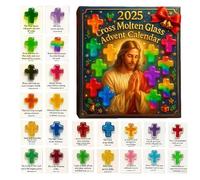 for Christmas Countdown, Two-Dimensional Acrylic Christmas Advent Decoration, 24 Days Christmas Countdown Calendar with Bible Verses, for Women and Men, Mothers and Dads