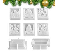 For Christmas, Reusable Flexible Lantern | Wax Candle Holder for Christmas - for Wax Chalk Party Lantern Decor Home and Crafts Adults Beginners