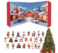 for Christmas Tree Decoration, 24 Days Advent 2025 Soft Plush Ornament Decoration for Christmas Tree Wall Entrance Window Fireplace Sims Living Room Christmas Holiday Family