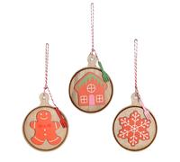for Christmas Tree,Snowflake Pendant 3 Pieces | Christmas,for Indoor and Outdoor Decoration in Living Room Home Wall