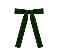 For Christmas Tree Velvet Bows with Gold Twist Ties, Pack of 36 to Add Elegant Touch to Holiday Decor (ink green)