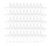 For Christmas Trees: Acrylic Decorations In 3.15 X 2.99 X 0.08 Inch Heart Star Shaped Hanging Parts Transparent DIY Crafts Supplies | From