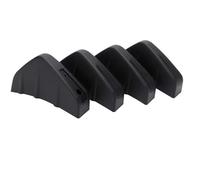 For Chrysler 300 For SRT8 2005-2019 4 PCS Rear Bumper Lip Diffuser Splitter Spoiler Shark 4 Fins Car Auto Bumper Lip Anti Crash(Black)