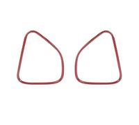 For Chrysler For 300C 2011 Up Car Front Rear Door Speaker Decoration Cover Trim Sticker Interior Mouldings Auto Interior Gear Panel Trim(Front red carbon)
