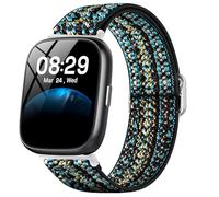 for Cillso Watch 18mm,20mm,22mm Quick Release Stretch Elastics Nylon Adjustable Replacement Strap Accessories for Men & Women Compatible for Cillso IDW26,T80,S10,Y6,DR05 Watch,etc (Blue Sky, 18mm)