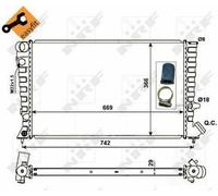 FOR CITROEN BERLINGO 1.9D 97 to 02 Radiator 133023 133056 1331EQ 1331Q6