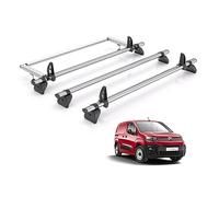 For Citroen Berlingo 2018+ Roof Rack Rhino Kammbar Fleet 3 Bars + Roller