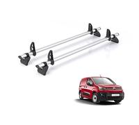Van Demon Rhino Kammbar Pro 2 Roof Bars Including 4 Loadstops for Citroen Berlingo 2018+ Aluminium Roof Rack Rails - For Medium Wheelbase Models (L1) Wheelbase