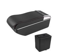For Citroen Berlingo For Peugeot Partner Tepee Car Armrest Box Center Console Heightening Double-layer Storage Box Replacement Parts(A1 curved red line)