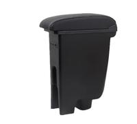 For Citroen C1 Car Armrest Box Interior Storage Box With 3USB(A3 Black leather)