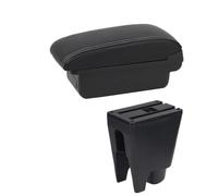 For Citroen C1 Car Centre Consoles Single Double Layer Storage Rear Utility Box Retrofit Interior Car Accessories(B2 black line 3)