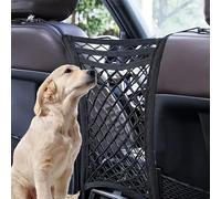 For Citroen C3 II 2009-2013 Dog Car Net Barrier with Auto Safety Mesh, Car Accessories for Rear Seat Pet Sundries Safety Barrier, Stretchable(Black)