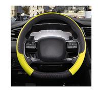For Citroen C4 For Picasso C4 For Grand Picasso For Aircross For Cactus Car Steering Wheel Cover Anti-slip Protector(D shape Yellow)