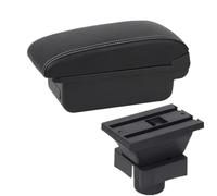 For Citroen C4 Hatchback Armrest Car Armrest Box Retrofit Parts Storage Box Accessories Interior WEFOLCC(A3 white line No USB)