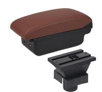 For Citroen C4 Hatchback Armrest Car Armrest Box Retrofit Parts Storage Box Accessories Interior WEFOLCC(B6 brown 3USB)