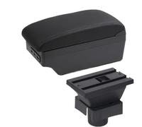 For Citroen C4 Hatchback Armrest Car Armrest Box Retrofit Parts Storage Box Accessories Interior WEFOLCC(C2 black line 7USB)