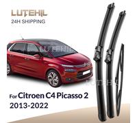 For Citroen C4 Picasso 2 2013-2022 2014 2015 2016 Wiper Front&Rear Wiper Blades Windshield Windscreen Window Brushes 30" 30" 14"