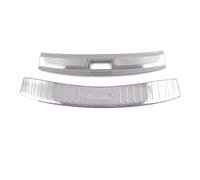 For Citroen C5X 2021 2022 2023 Stainless Steel Built-in Outer Rear Bumper Protector Door Sill Trunk Tread Plate Trim(Silver)