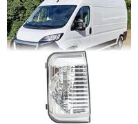For Citroen/Fiat/Peugeot Wing Mirror Indicator Light Lens 2006+, Left | for Relay Jumper Ducato Boxer, W/O Bulbs, N/S Passenger Side, Rearview Mirror Turn Signal Light Lens