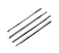 for Citroen for Elysee 2014 2015 2016 Window Rubber Weatherstrip Seal Strips Door Moulding Trim Glass POMPOMPUR(Chrome)