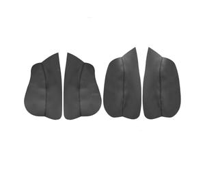 For Citroen, for Xsara Picasso, Microfiber Leather Door Armrest Panel Cover 4pcs With Mount Fittings Car Interior Accessories Door Armrest Cover(Black)