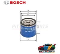 For Citroën LNA Oil Filter Bosch 0451103139 74.2 mm High Performance 1976-1979