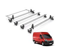 Rhino Roof Rack for Citroen Relay (2006+) 4x Steel Roof Bar & Ladder Roller [Only Fits L3/L4 Wheelbase Models] - Kammbar Fleet - IA4FL/KR27